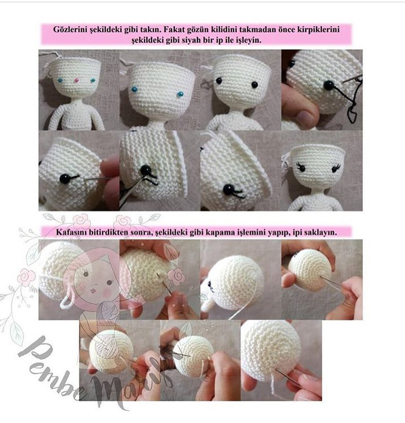 Deniz Kızı Arsous Amigurumi Oyuncak Tarifi - Pembe Marifet