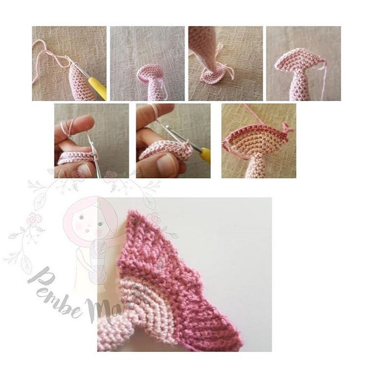 Deniz Kızı Arsous Amigurumi Oyuncak Tarifi - Pembe Marifet