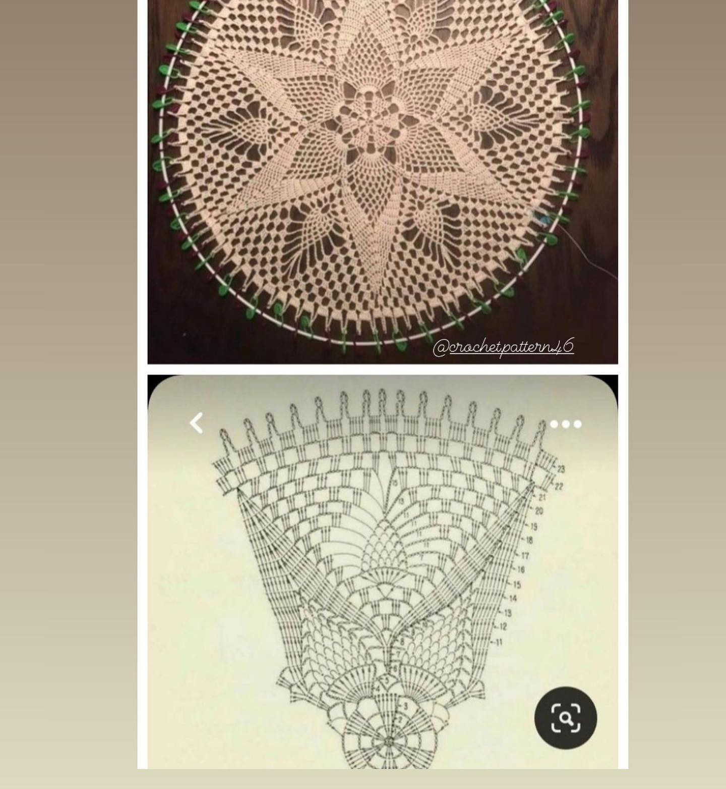 Dreamcatcher Crochet Pattern Chart: Intricate Lace Design with Tassels and Floral Motifs