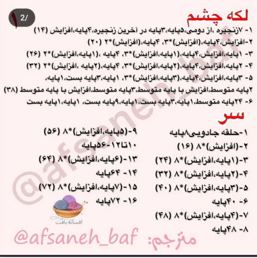 دستور بافت عروسک سگ هاپو - هدایت گام به گام برای چشم، سر، گوش و دست