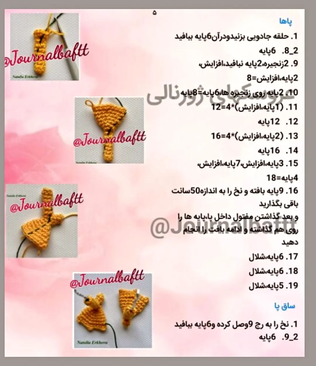 دستور بافت اردک زرد و صدف رنگی