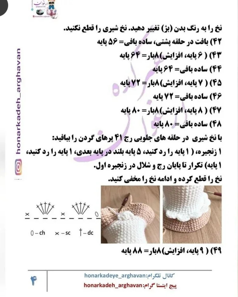 دستور بافت خانوم مرغه از خانواده خوشبخت، آموزش گام به گام بافت عروسک مرغ و خروس و جوجه