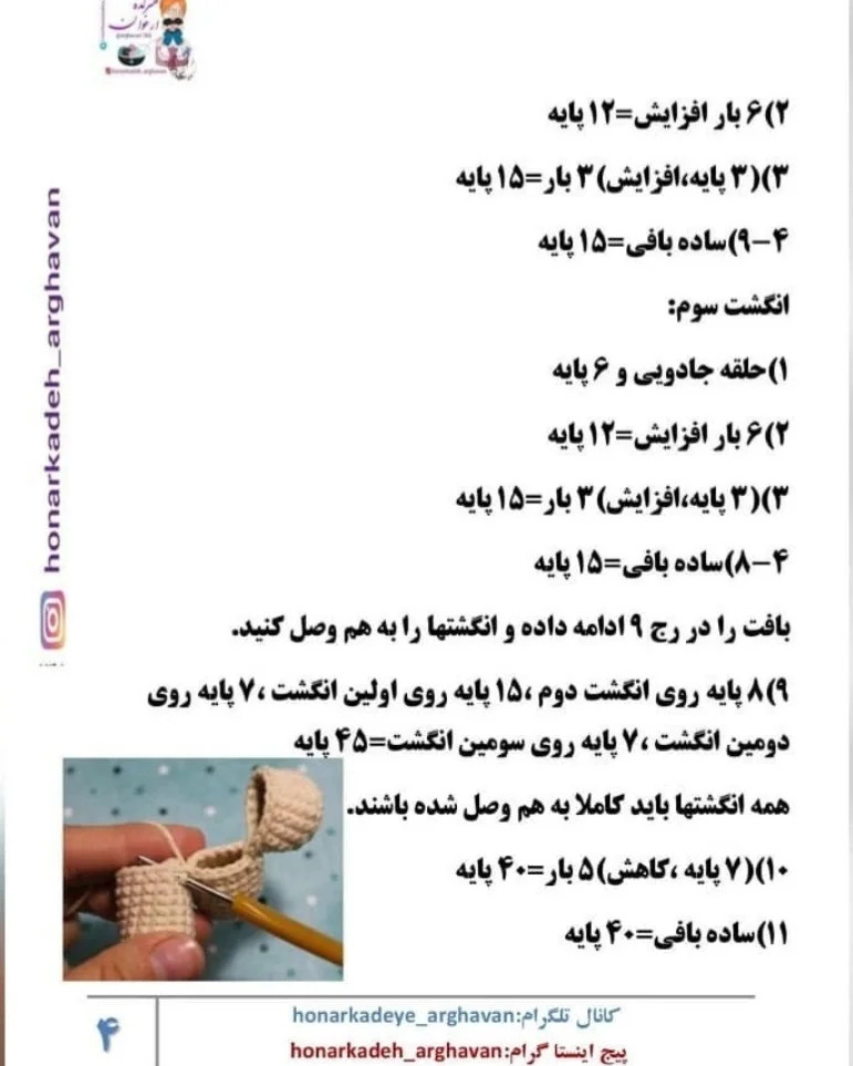 دستور بافت خانوم مرغه از خانواده خوشبخت، آموزش گام به گام بافت عروسک مرغ و خروس و جوجه