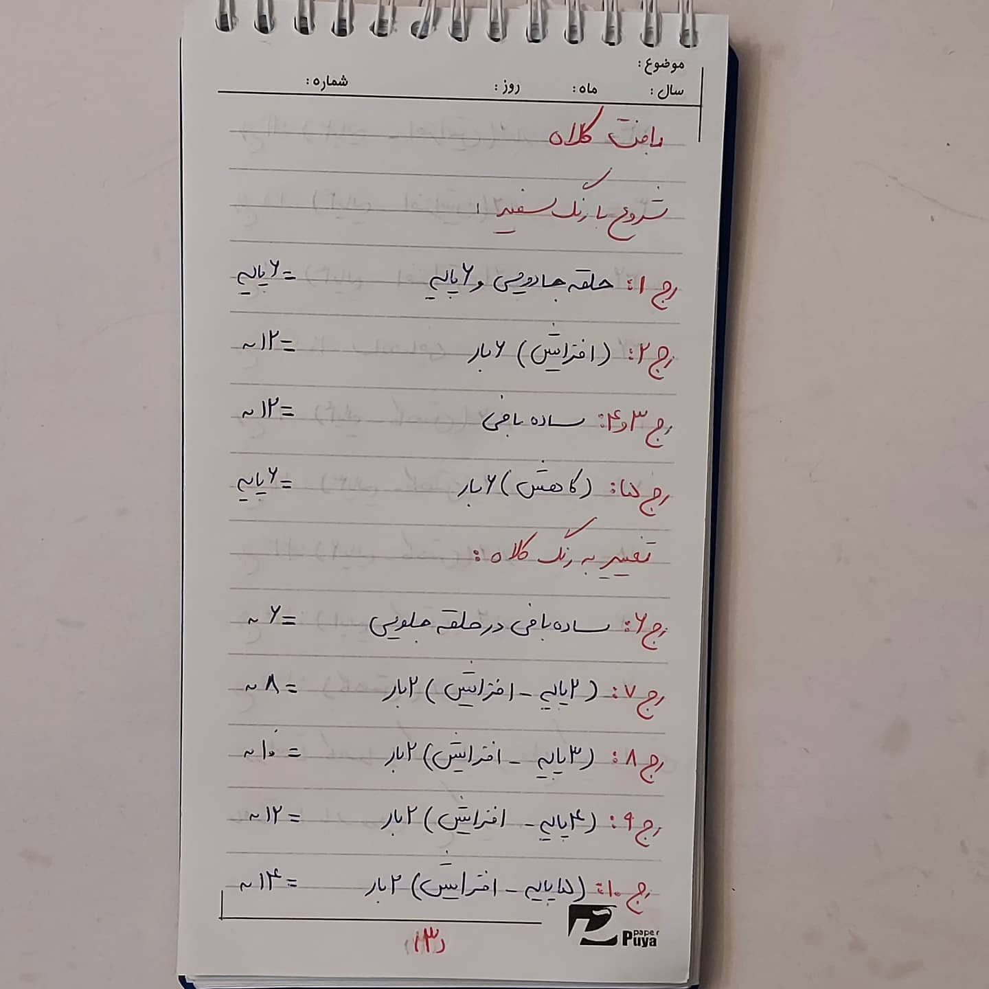 دستور بافت رایگان آویز آدم برفی کوچک - آموزش گام به گام