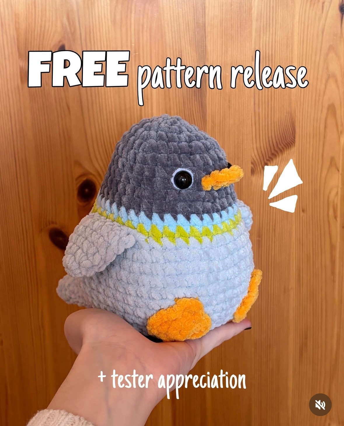 Free Amigurumi Crochet Pattern for Peter the Pigeon