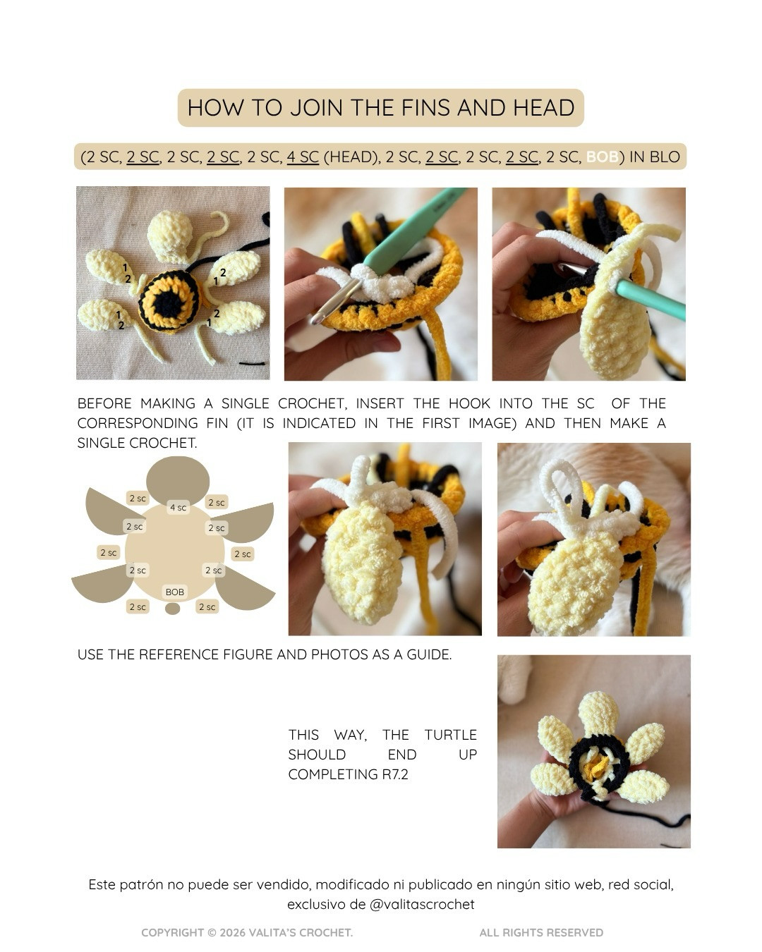 Free Amigurumi Crochet Pattern: Tortu-Sushi Turtle with Sushi Shell