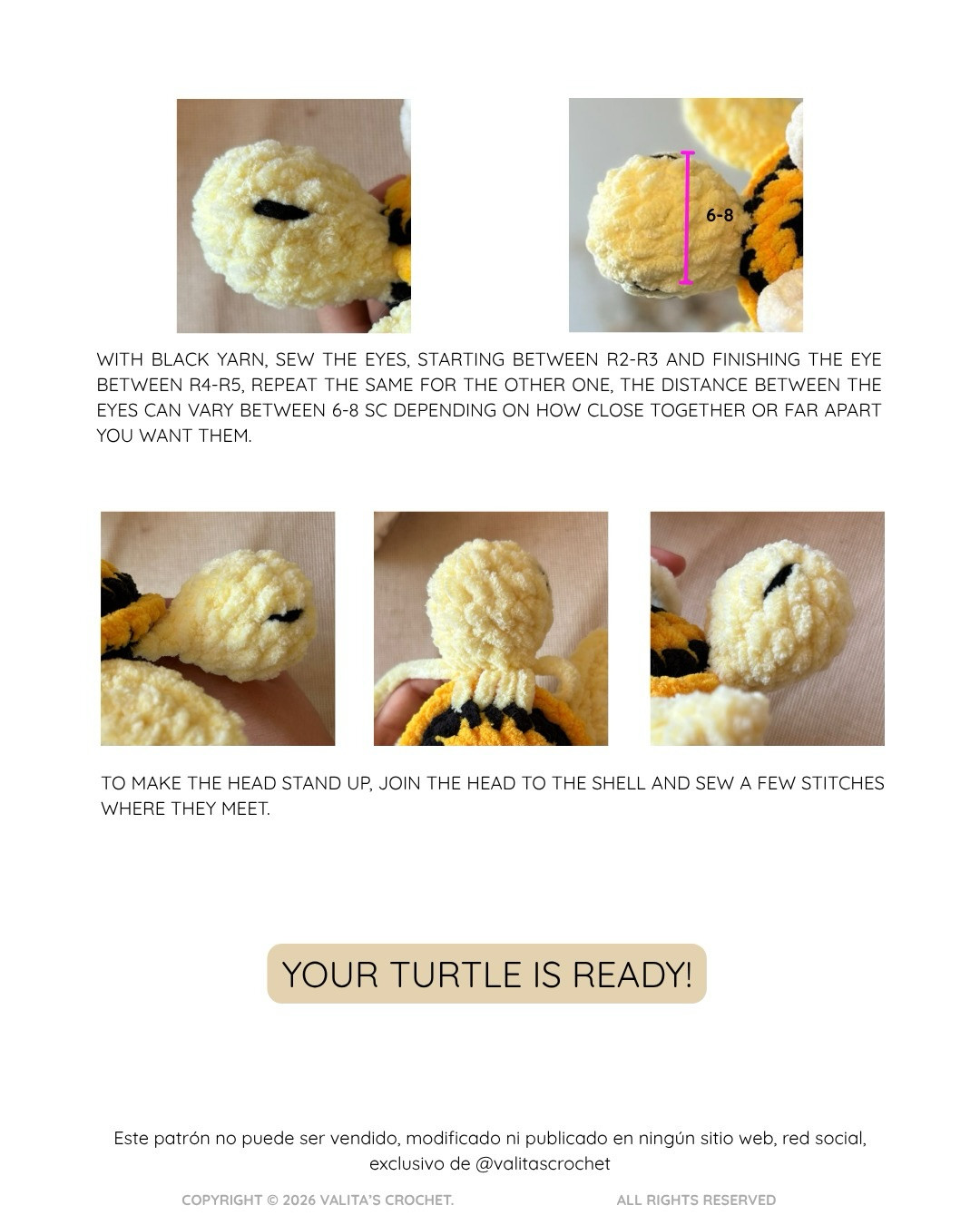 Free Amigurumi Crochet Pattern: Tortu-Sushi Turtle with Sushi Shell