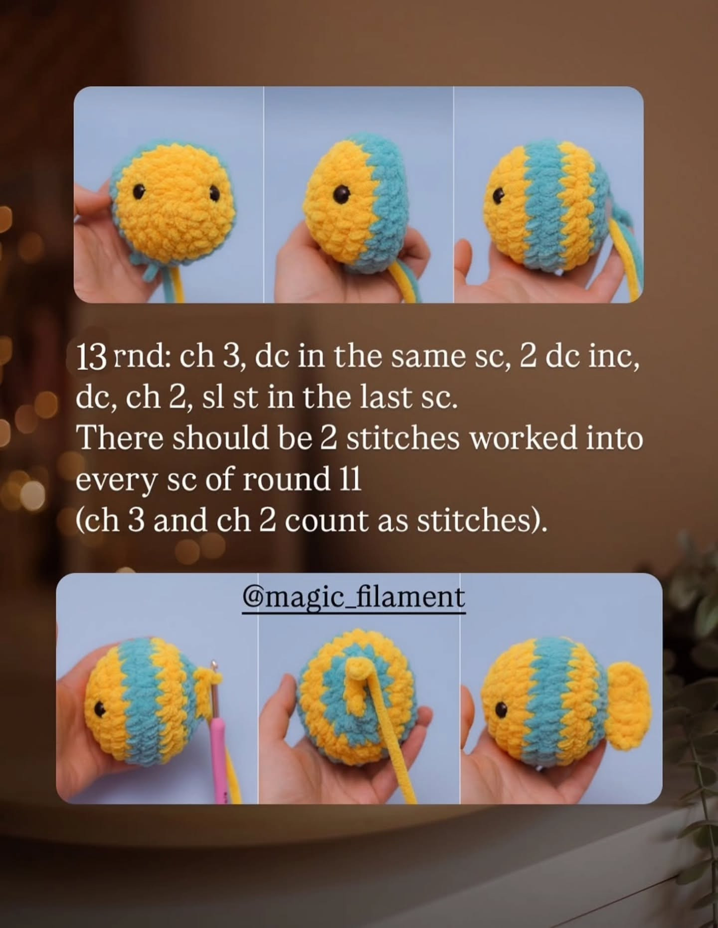 Free Amigurumi Fish Crochet Pattern with Step-by-Step Instructions and Materials List
