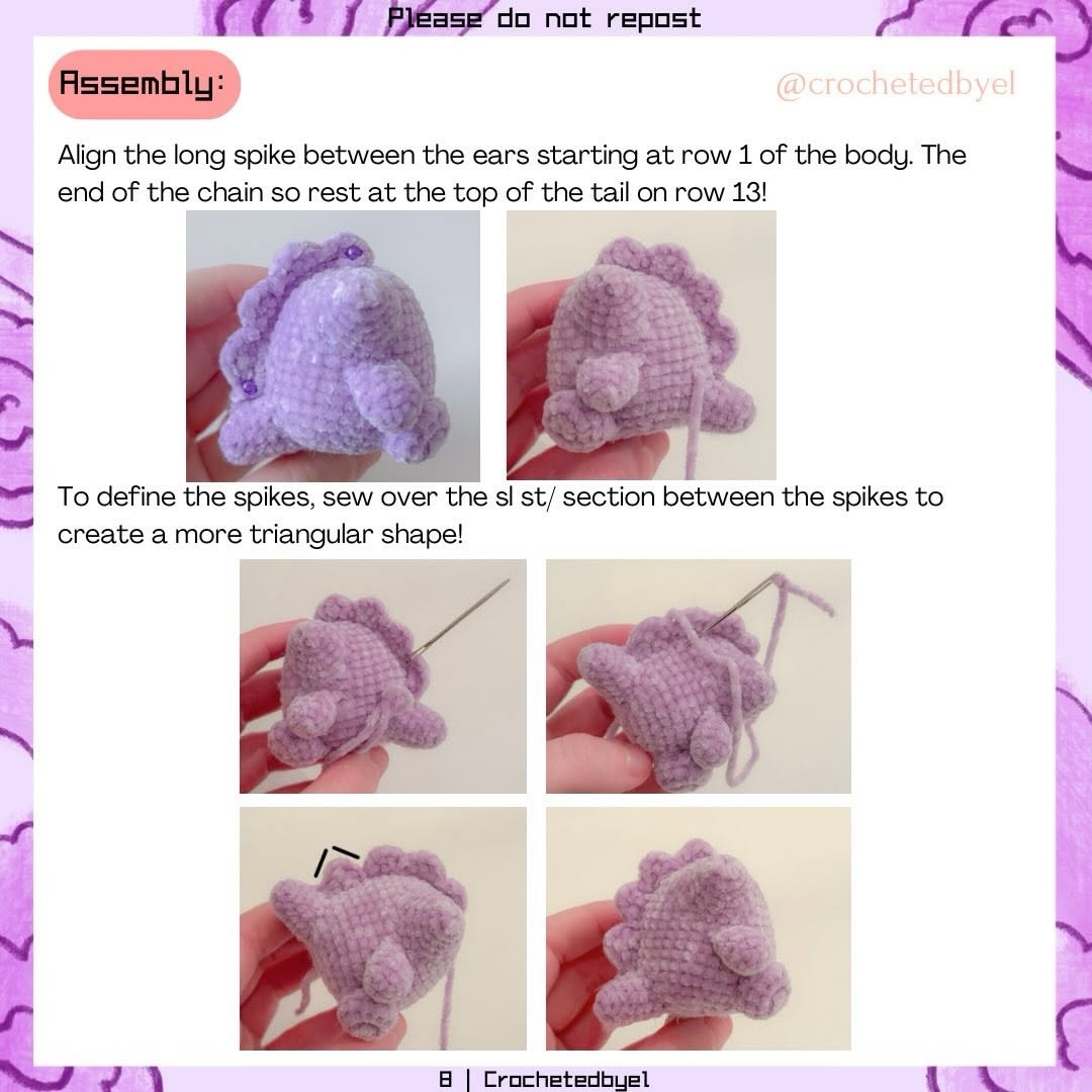 Free Amigurumi Gengar Crochet Pattern: Cute Purple Pokemon Plushie Tutorial with Velvet Yarn