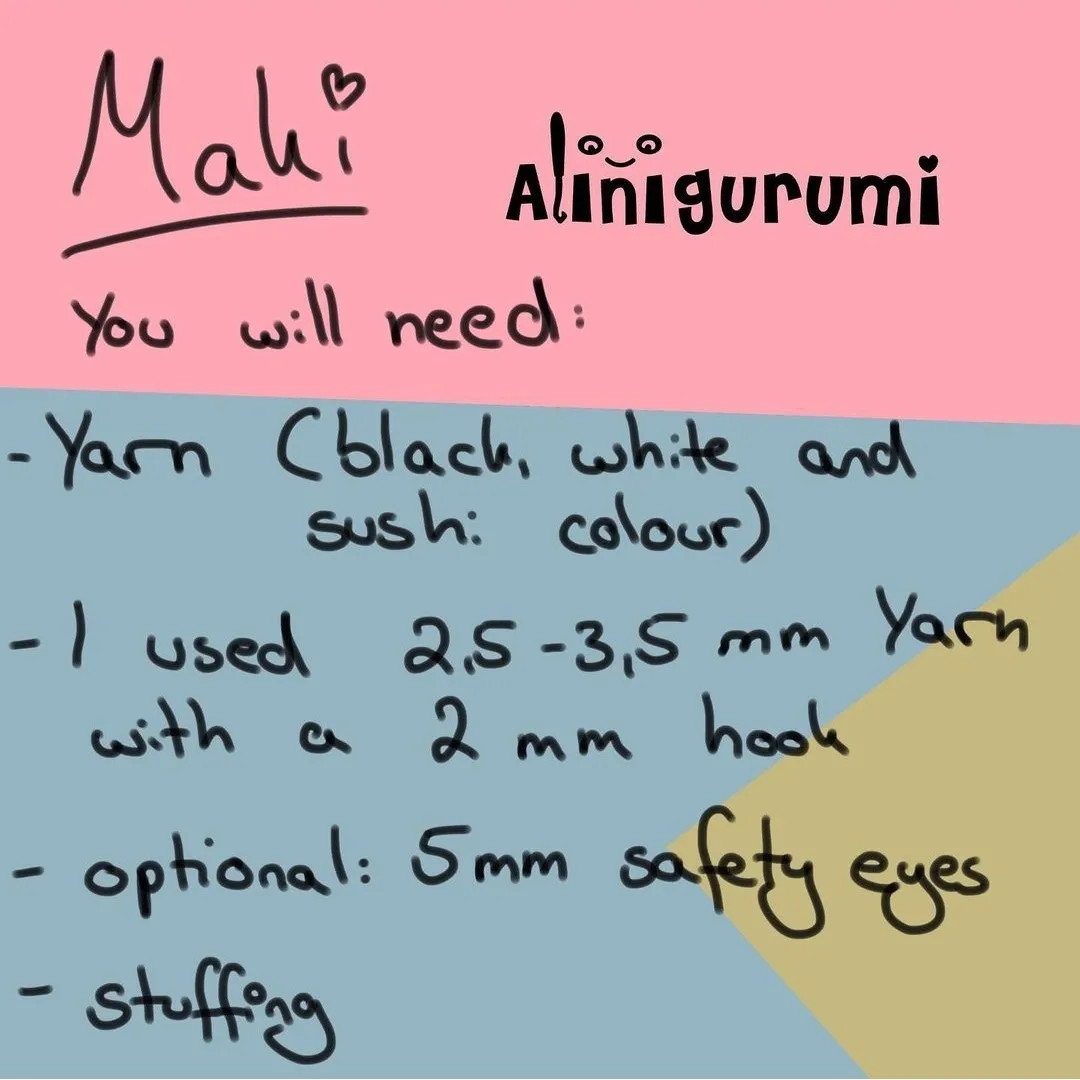 Free Amigurumi Sushi Maki Crochet Pattern by Alinigurumi