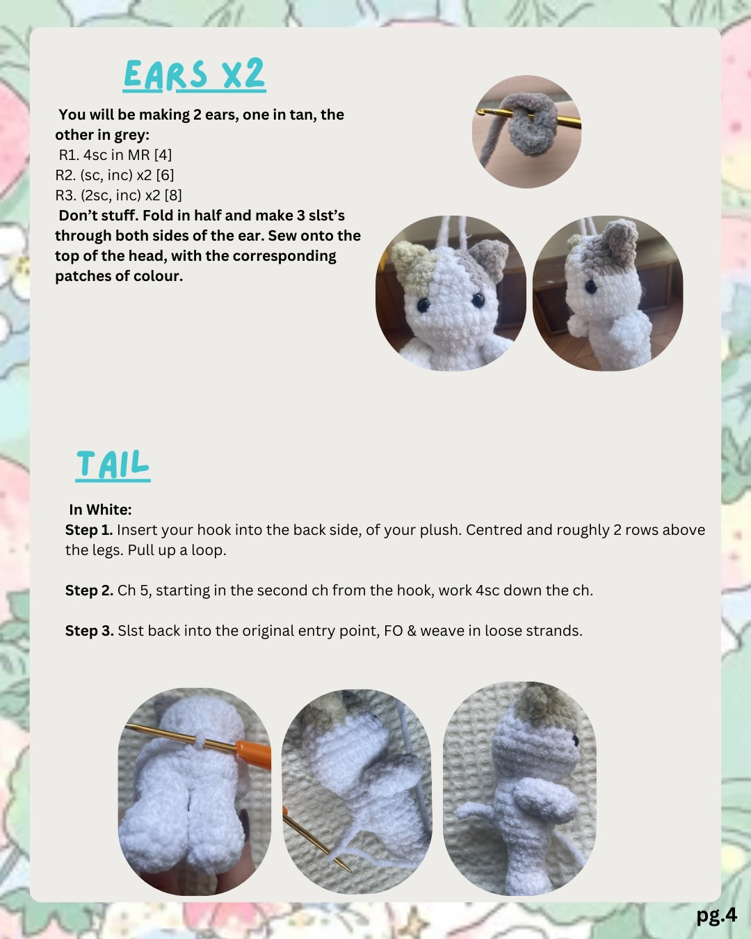 Free Baby Kitten Crochet Pattern: Calico Amigurumi Doll with Purple Jumper Tutorial