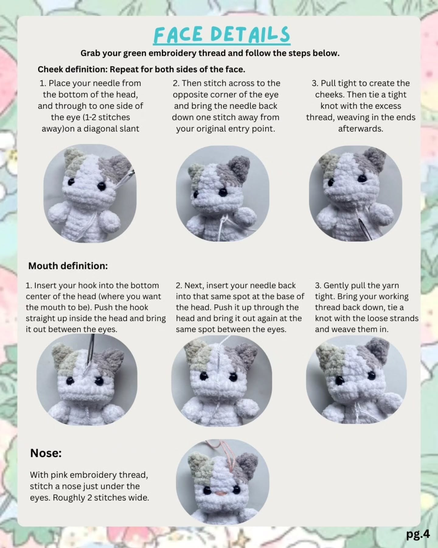 Free Baby Kitten Crochet Pattern: Easy Amigurumi Tutorial with Materials and Step-by-Step Instructions