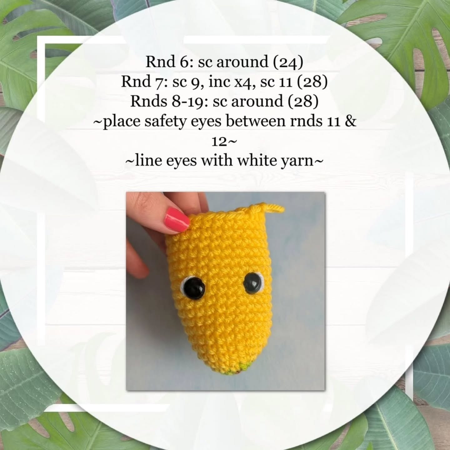 Free Banana Amigurumi Crochet Pattern by Storybook Crochet