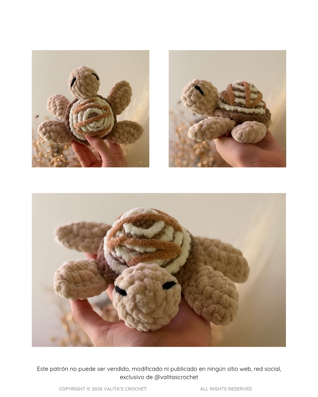 Free Cinnamon Roll Turtle Amigurumi Crochet Pattern with Detailed Instructions