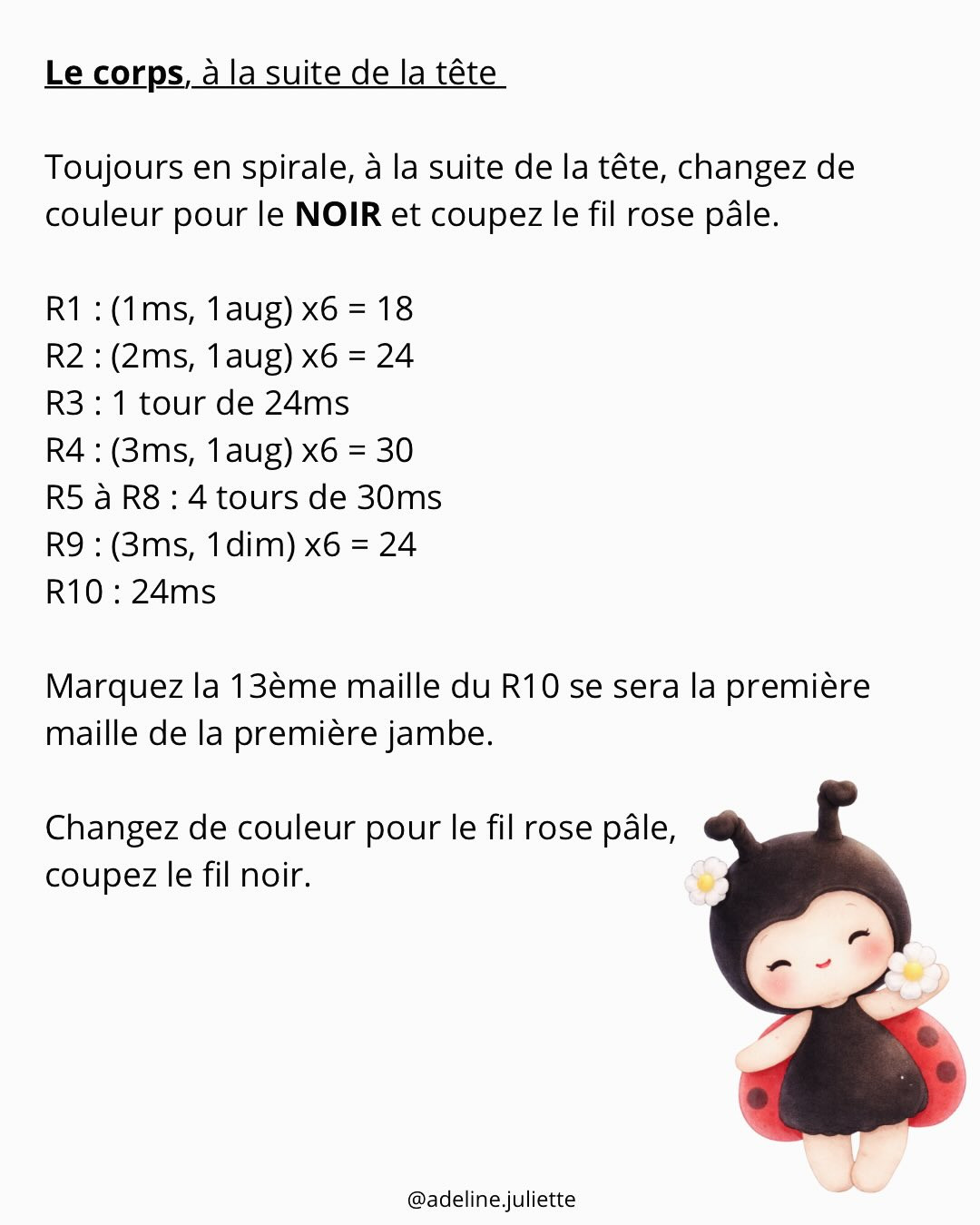 Free Crochet Amigurumi Ladybug Doll Pattern - Part 1 Materials & Intro