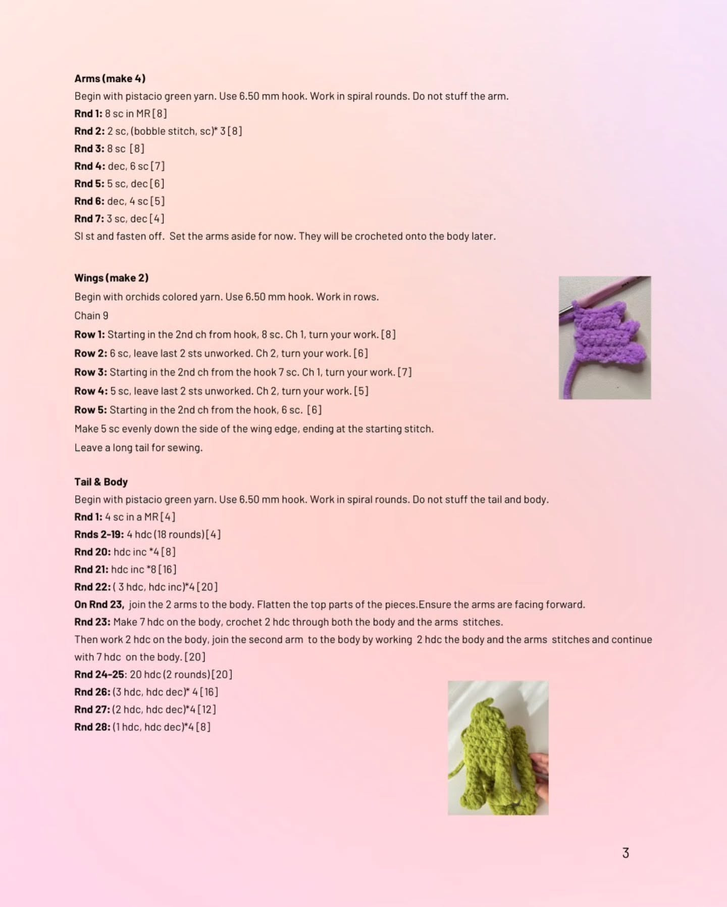 Free Crochet Baby Dragon Amigurumi Pattern - Step-by-Step Guide