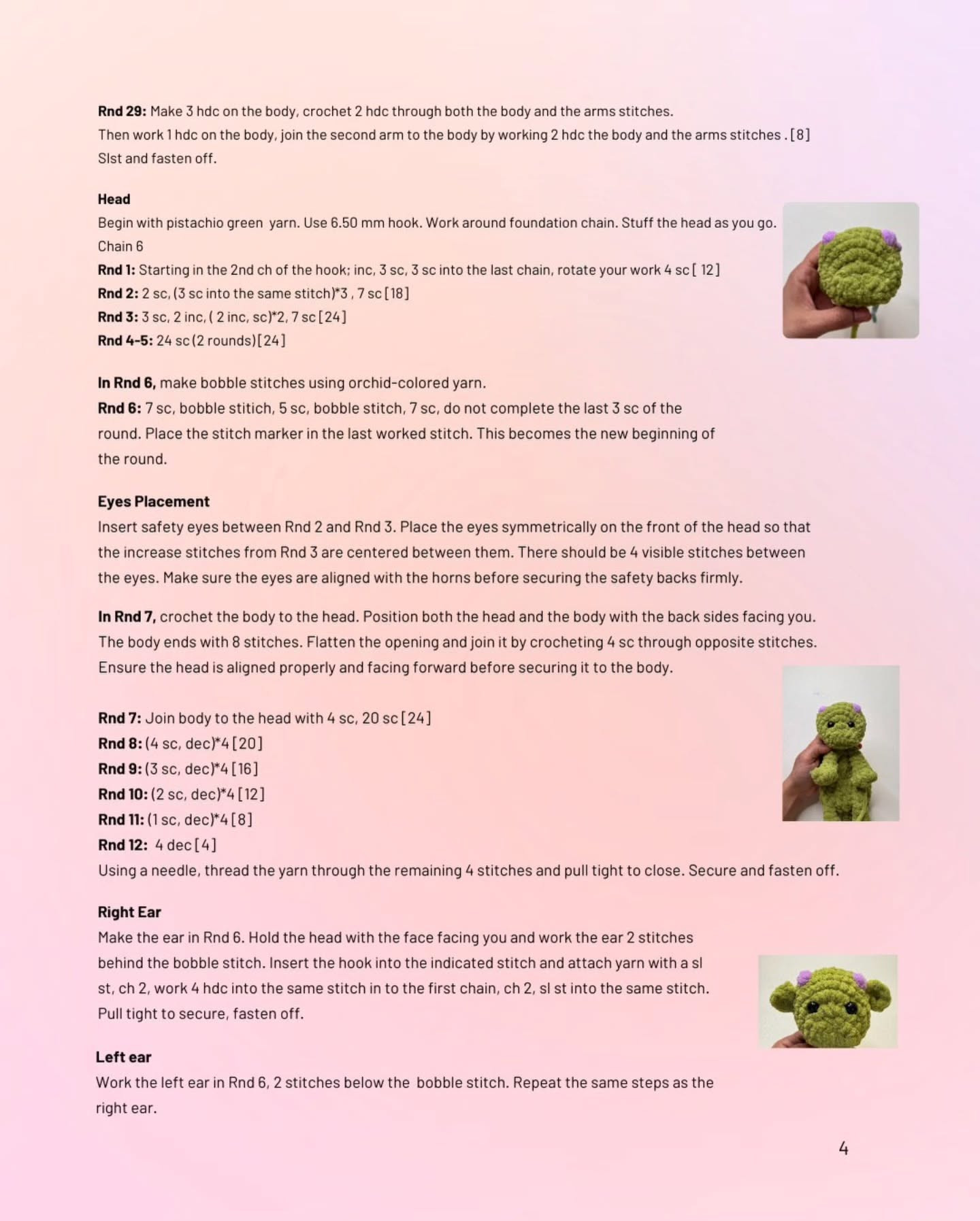 Free Crochet Baby Dragon Amigurumi Pattern - Step-by-Step Guide
