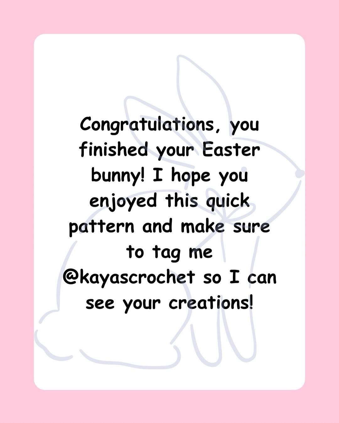 Free Crochet Easter Bunny Pattern by @kayascrochet - Cute White Amigurumi Rabbit with Pink Nose