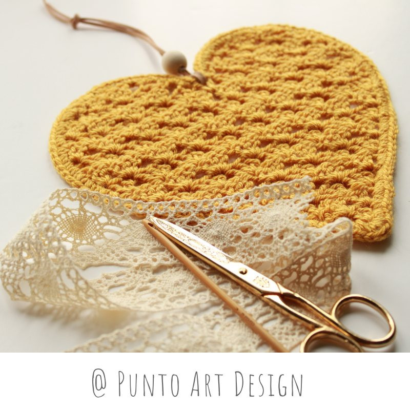 Free Crochet Heart Patterns Collection: Amigurumi, Flat Ornament, Headband, and Sweater Charts by Punto Art Design