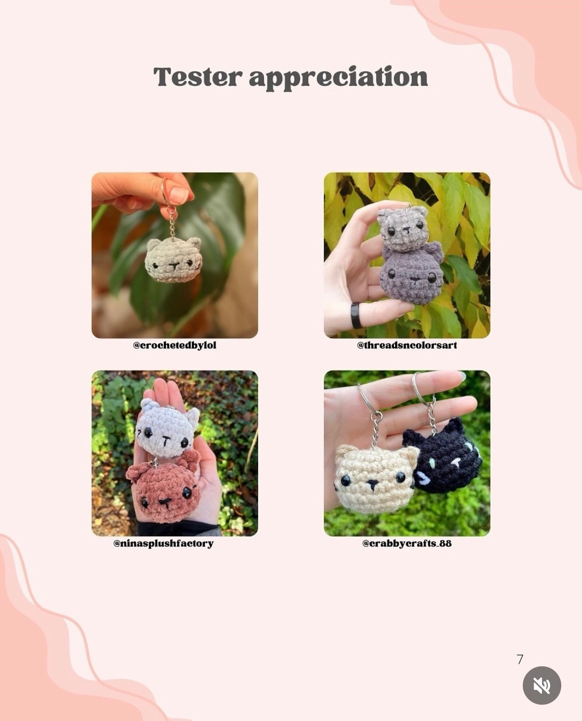 Free Crochet Kitty Keychain Pattern - Cute Amigurumi Cat Head Tutorial with Chenille Yarn Instructions