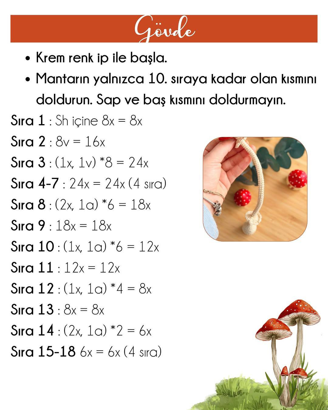 Free Crochet Pattern: Adorable Red Mushroom Bag Charm
