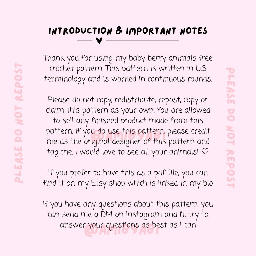 Free Crochet Pattern: Baby Berry Animals - Cute Amigurumi Plushies with Strawberries