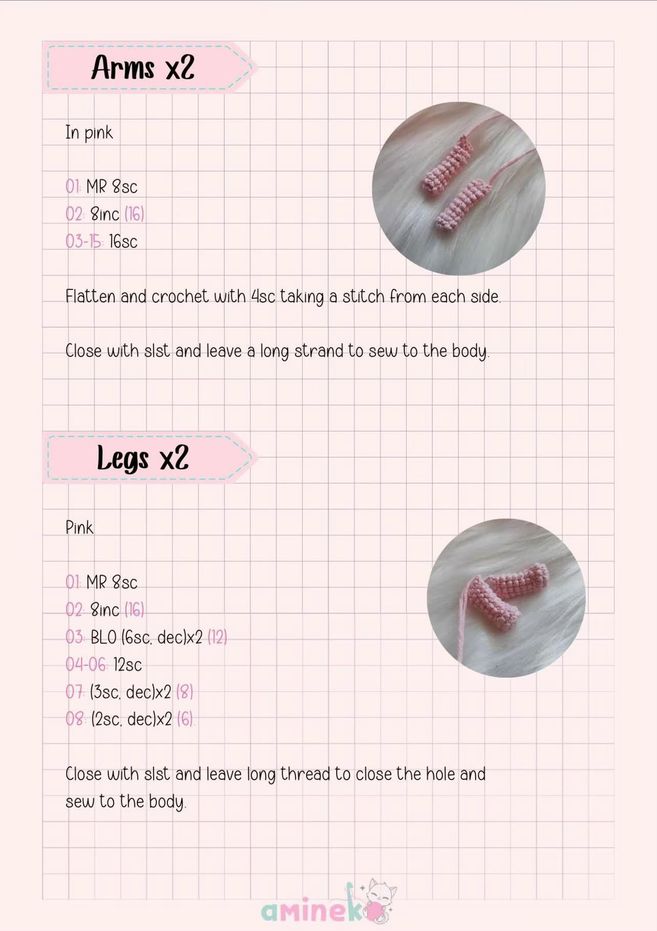 Free Crochet Pattern: Baby Cry x Powerpuff Girls Amigurumi Dolls