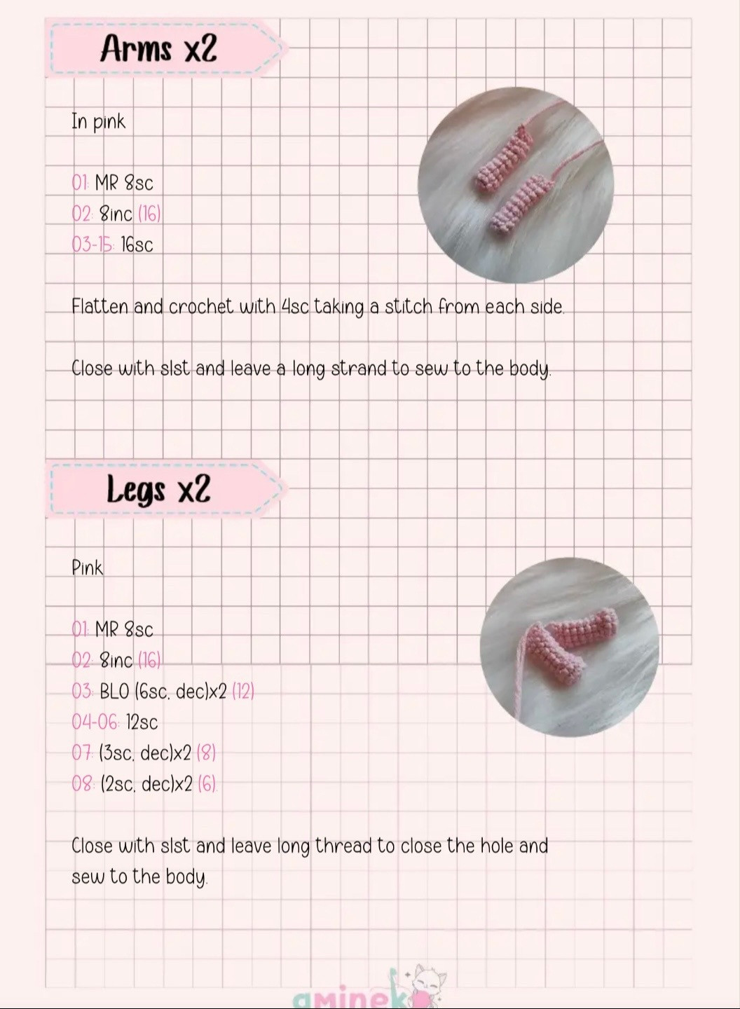 Free Crochet Pattern: Baby Cry x Powerpuff Girls Amigurumi Dolls