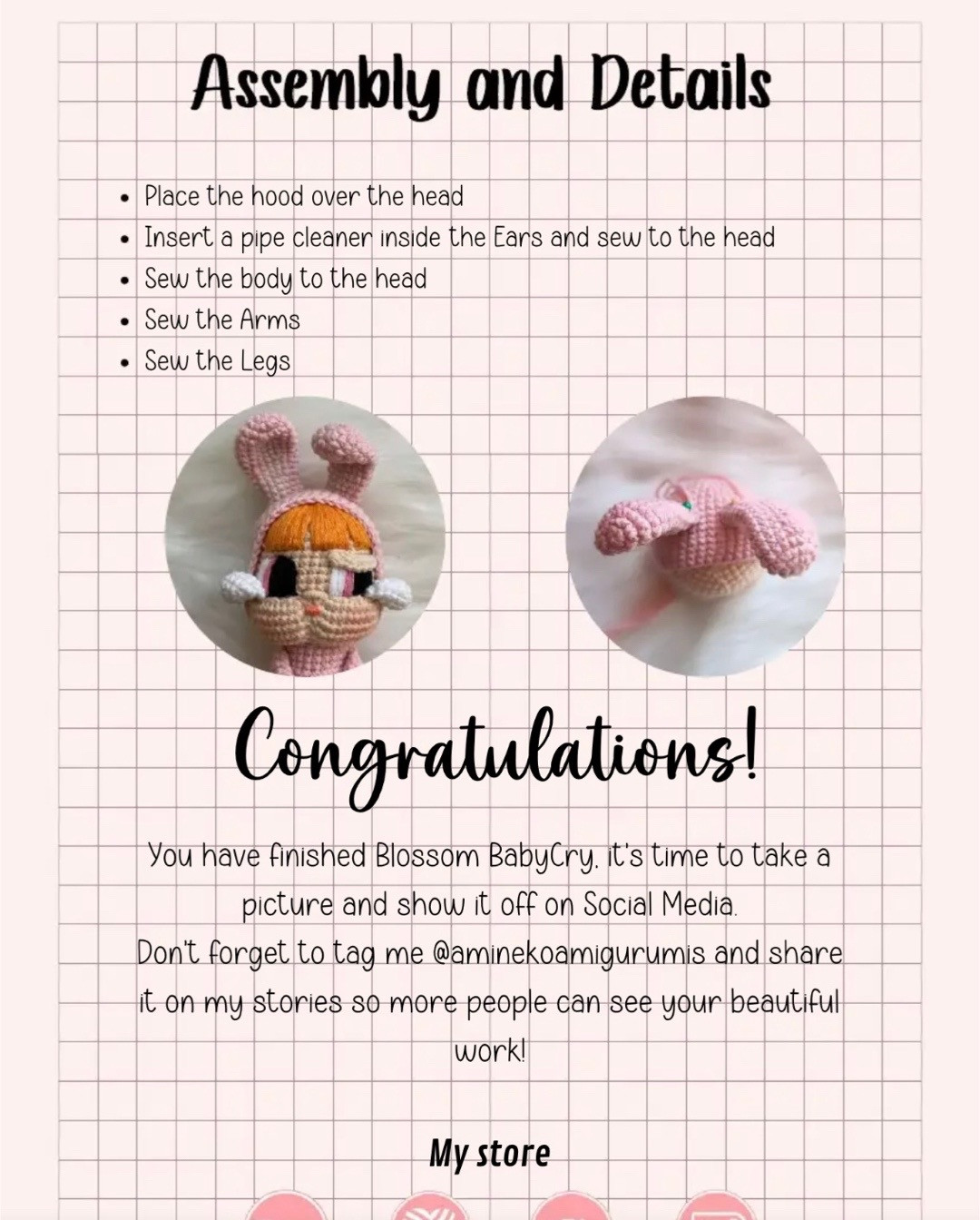 Free Crochet Pattern: Baby Cry x Powerpuff Girls Amigurumi Dolls