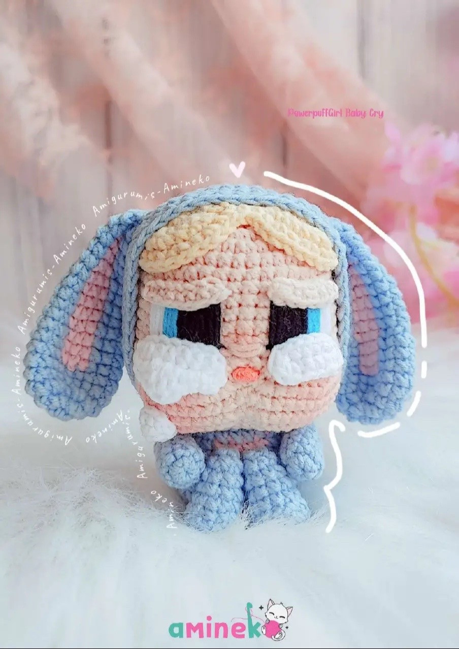 Free Crochet Pattern: Baby Cry x Powerpuff Girls Amigurumi Dolls