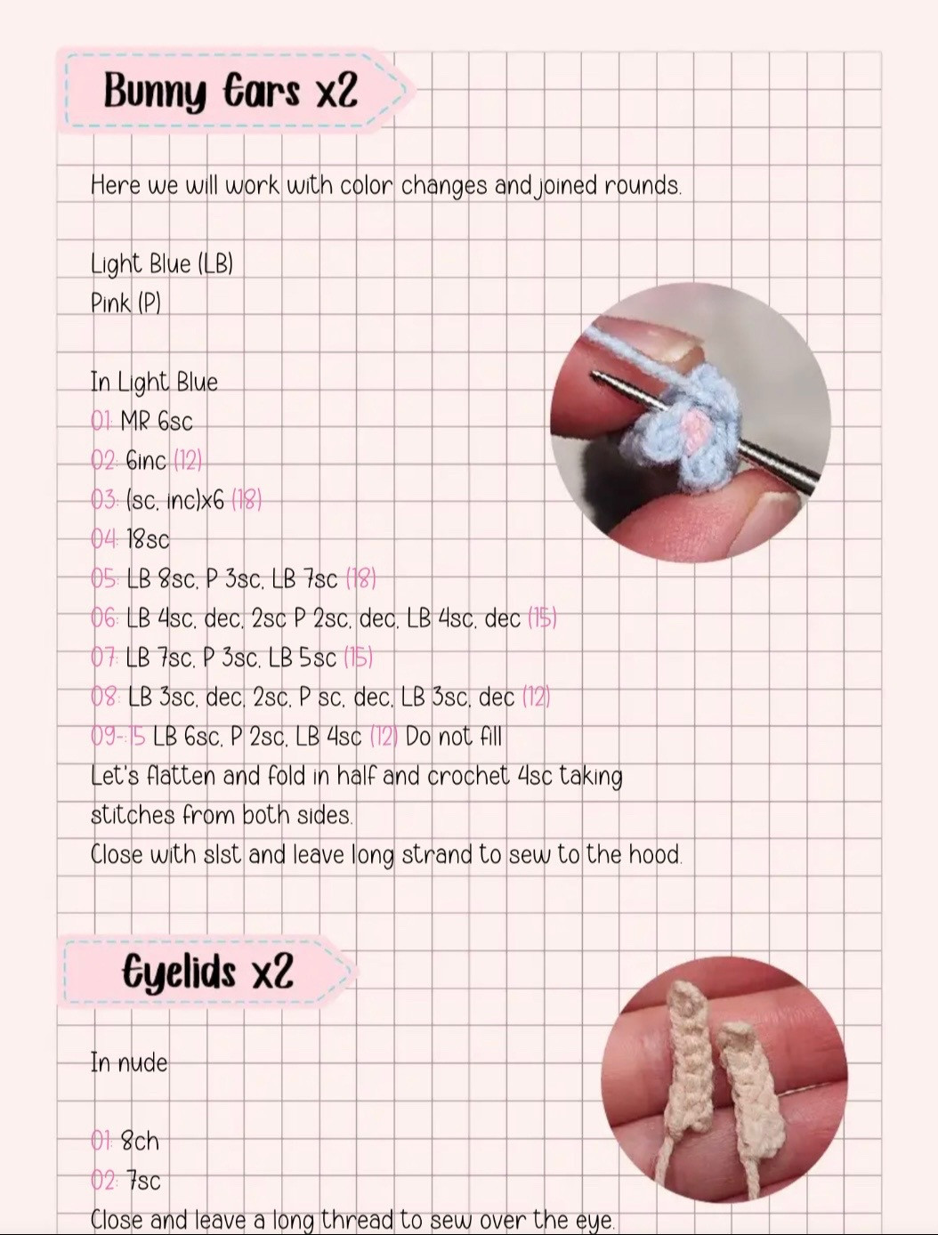 Free Crochet Pattern: Baby Cry x Powerpuff Girls Amigurumi Dolls