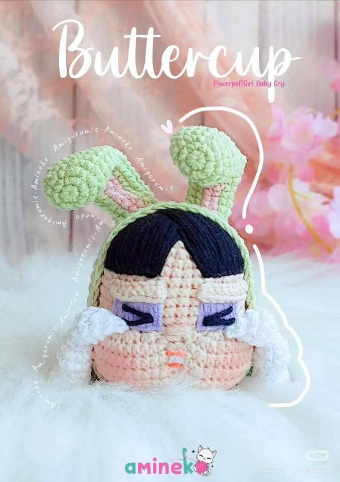 Free Crochet Pattern: Baby Cry x Powerpuff Girls Amigurumi Dolls