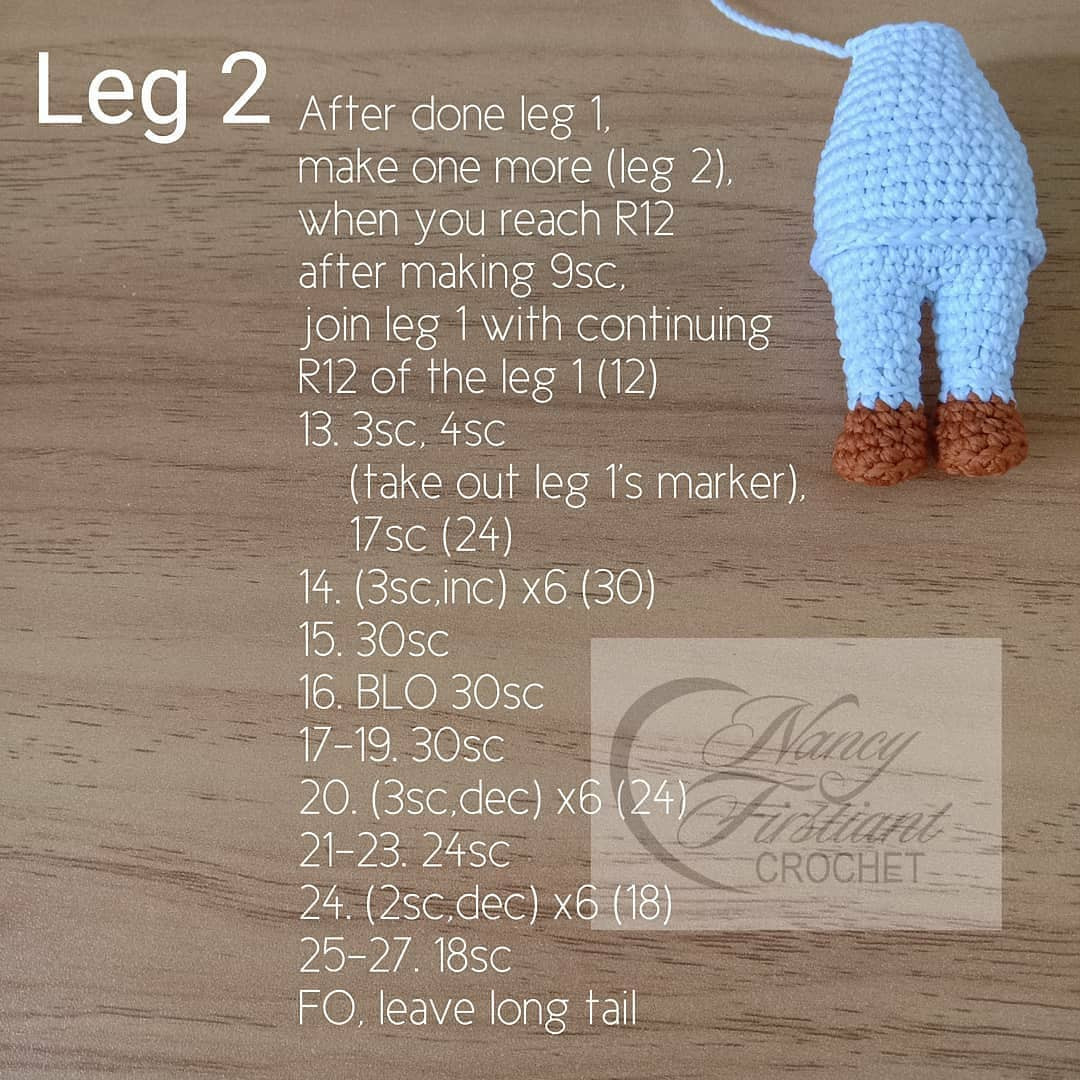 Free Crochet Pattern: BTS Jimin Amigurumi Doll - Head, Body & Legs Instructions