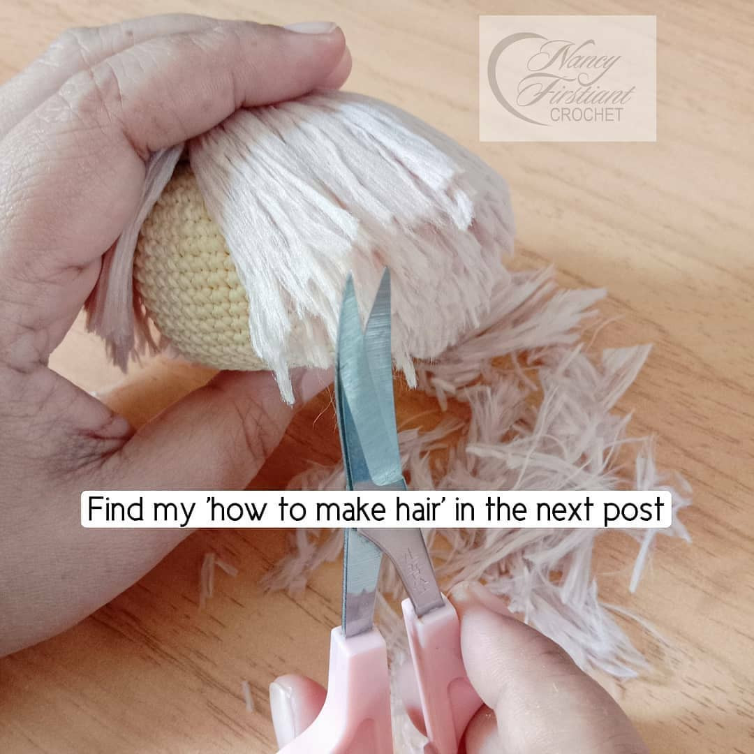 Free Crochet Pattern: BTS Jimin Amigurumi Doll - Head, Body & Legs Instructions