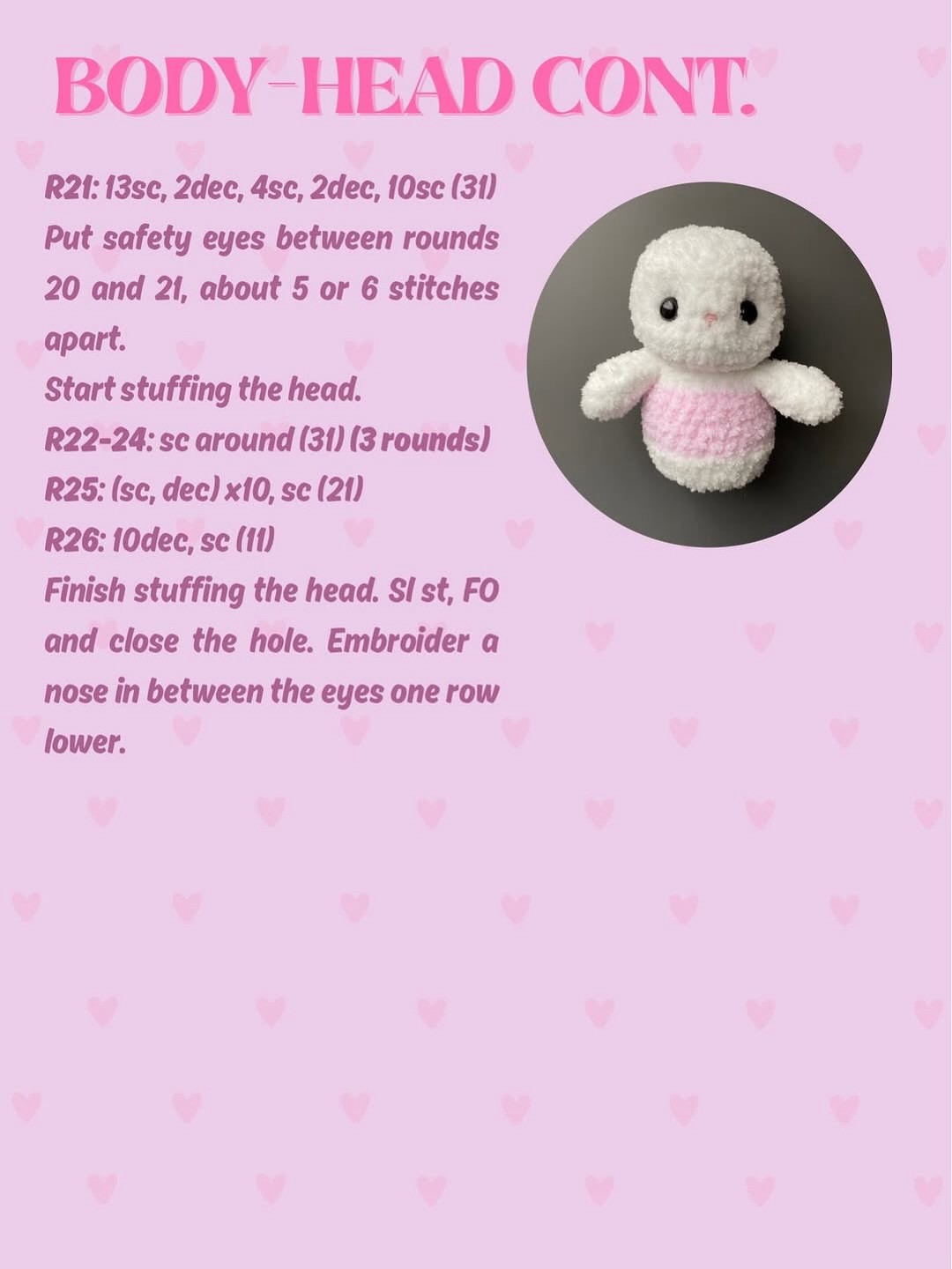 Free Crochet Pattern: Chubby Ballerina Bunny with Pink Dress