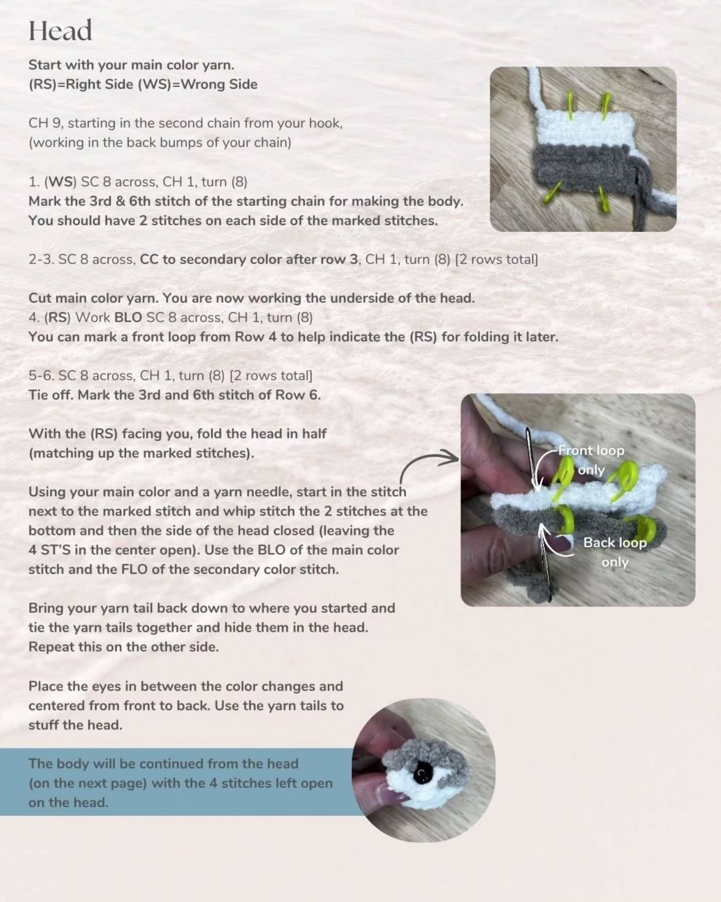 Free Crochet Pattern: Coldwater Shores Sharky Charm Lip Balm Holder