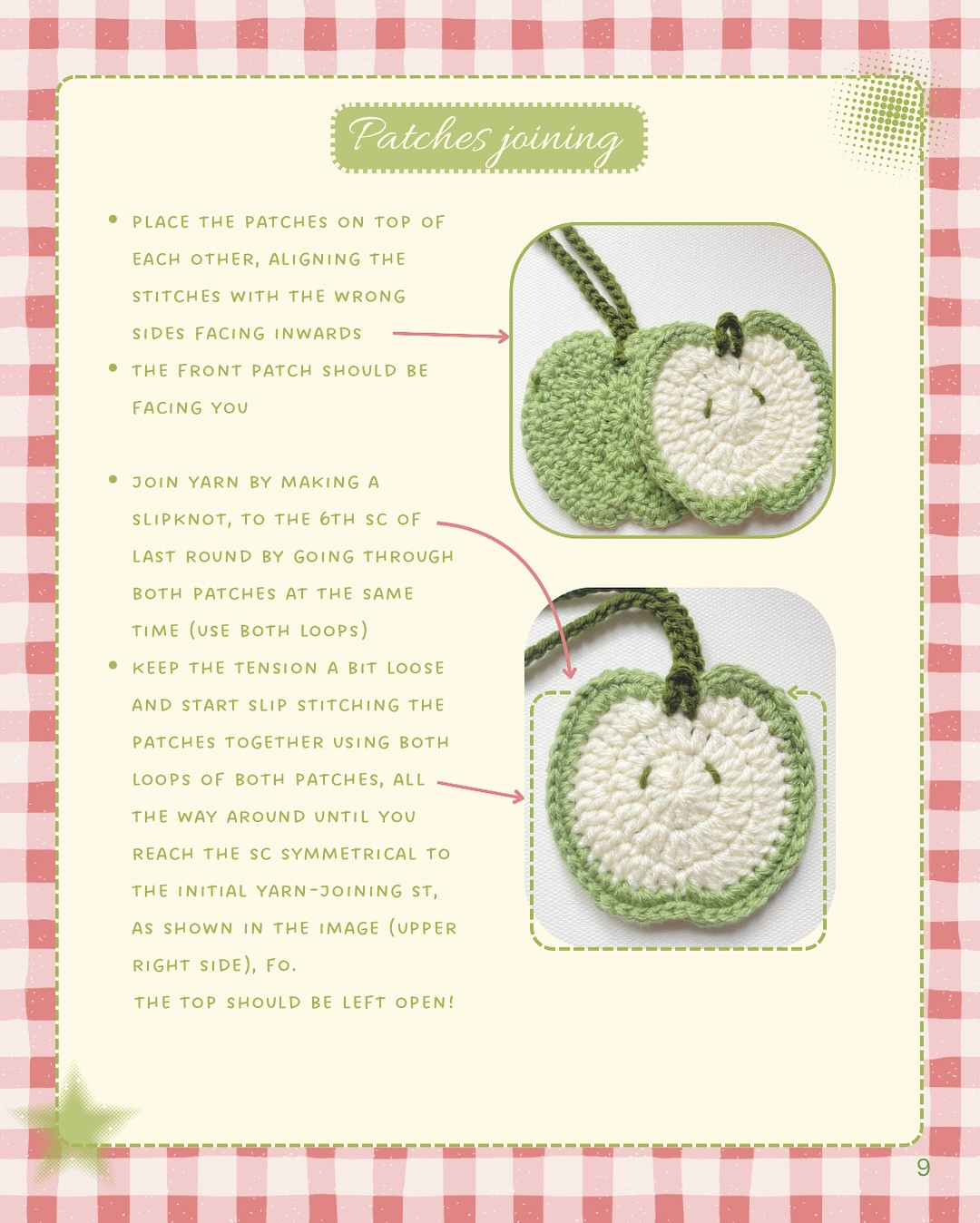 Free Crochet Pattern: Cute Apple Pouch with Red and Green Variations