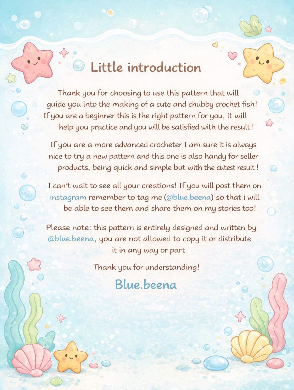Free Crochet Pattern: Cute Chubby Nemo and Flounder Amigurumi Fish Tutorial
