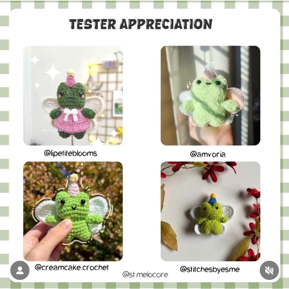 Free Crochet Pattern: Cute Fairy Frog Amigurumi with Wings and Party Hat