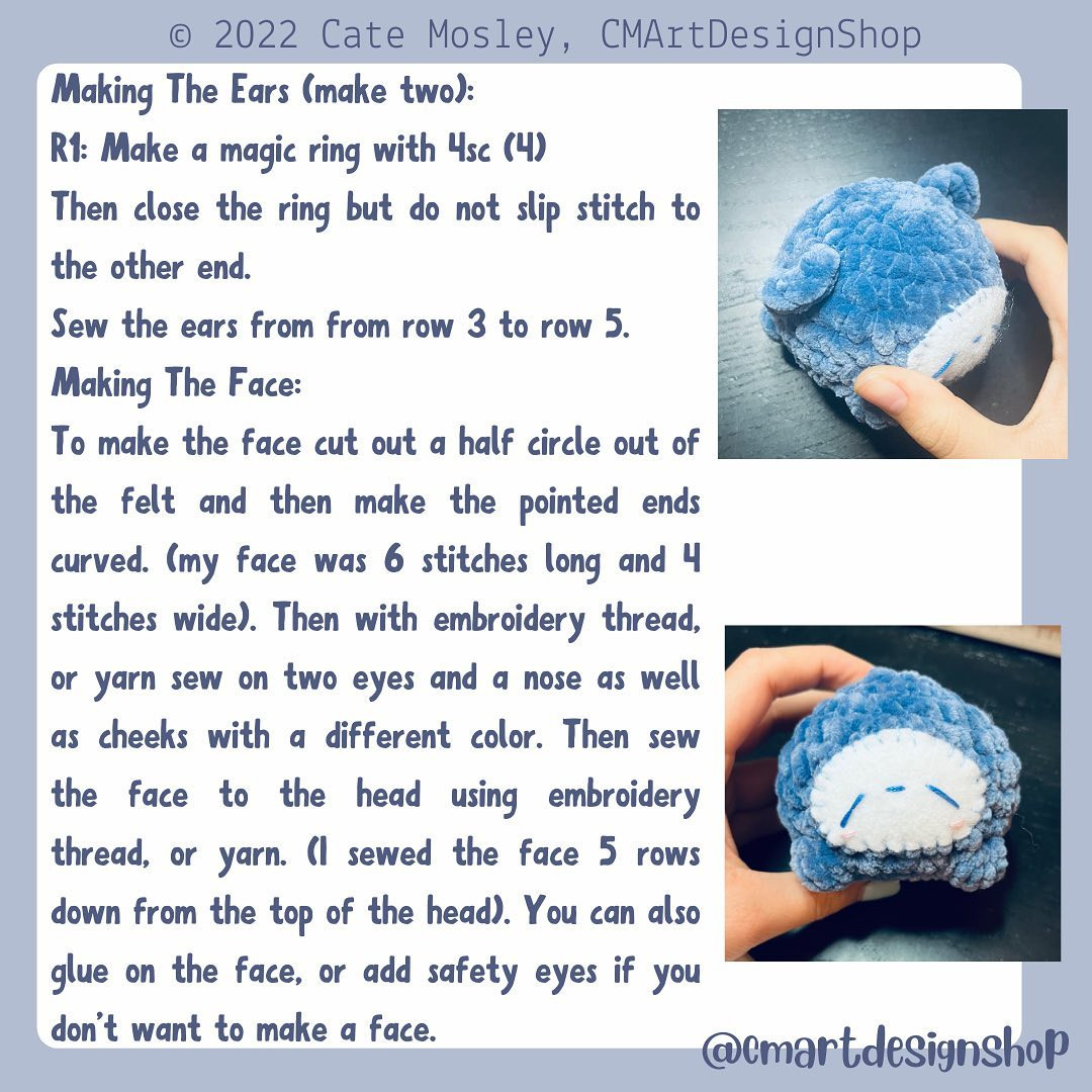 Free Crochet Pattern: Cute Little Bear Puff Creation by Cate Mosley