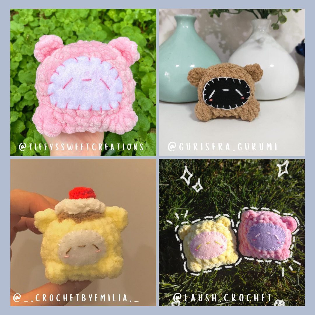 Free Crochet Pattern: Cute Little Bear Puff Creation by Cate Mosley
