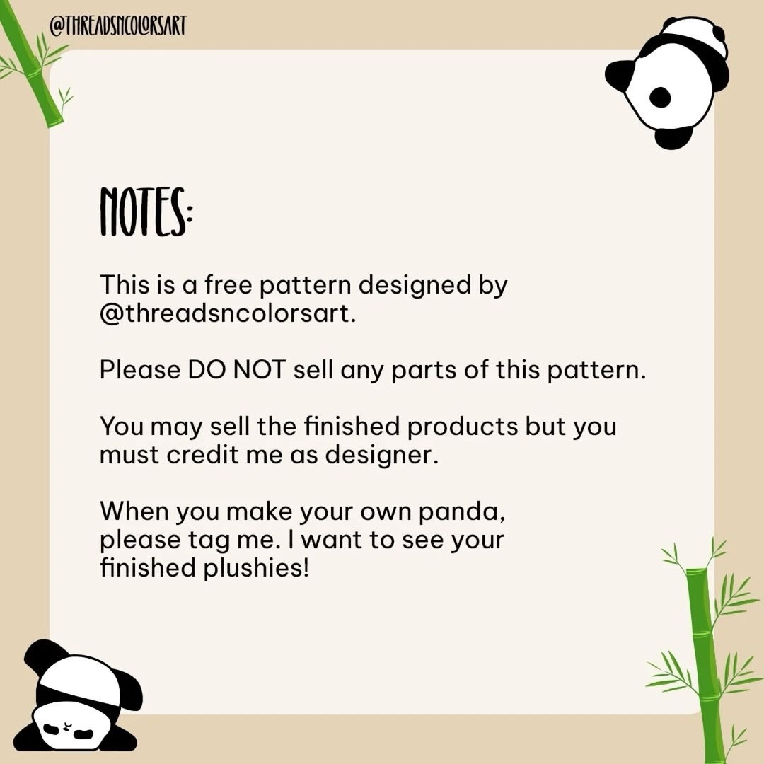 Free Crochet Pattern: Cute Panda Keychain Amigurumi Tutorial