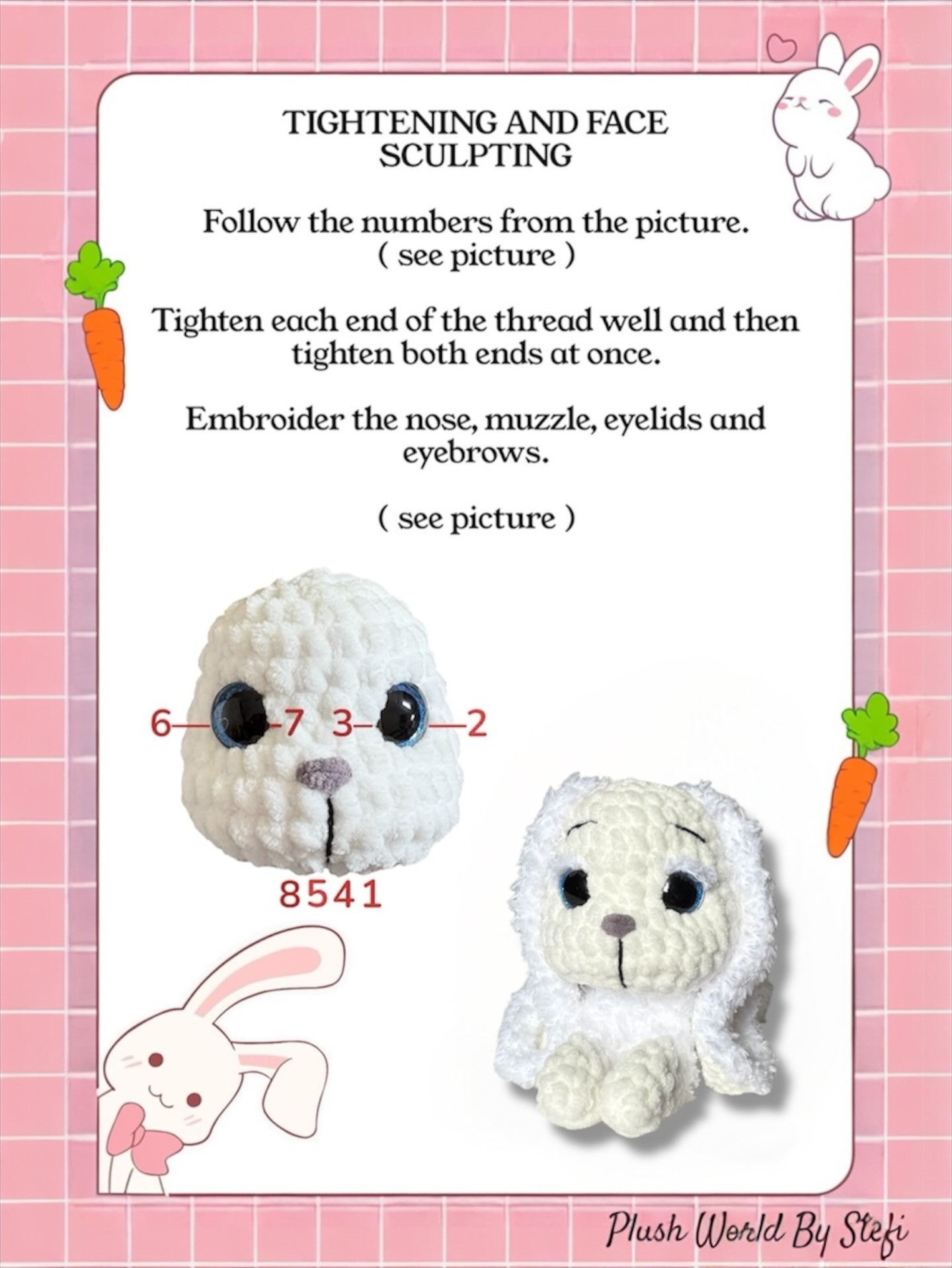 Free Crochet Pattern Fifi the Bunny by Plush World By Stefi