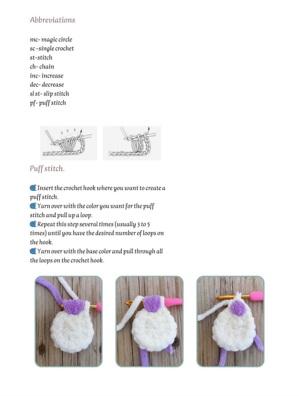 Free Crochet Pattern for Bubu Snuggler Doll by Mimi Magic Art