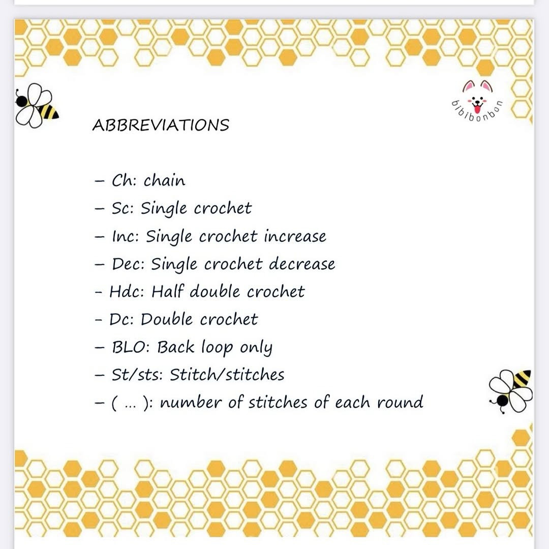 Free Crochet Pattern for Chubby Bee by Bibibonbon - No Sew Amigurumi