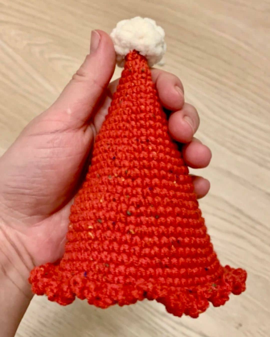 Free Crochet Pattern for Cute Christmas Santa Amigurumi Doll with Red Hat and Gifts