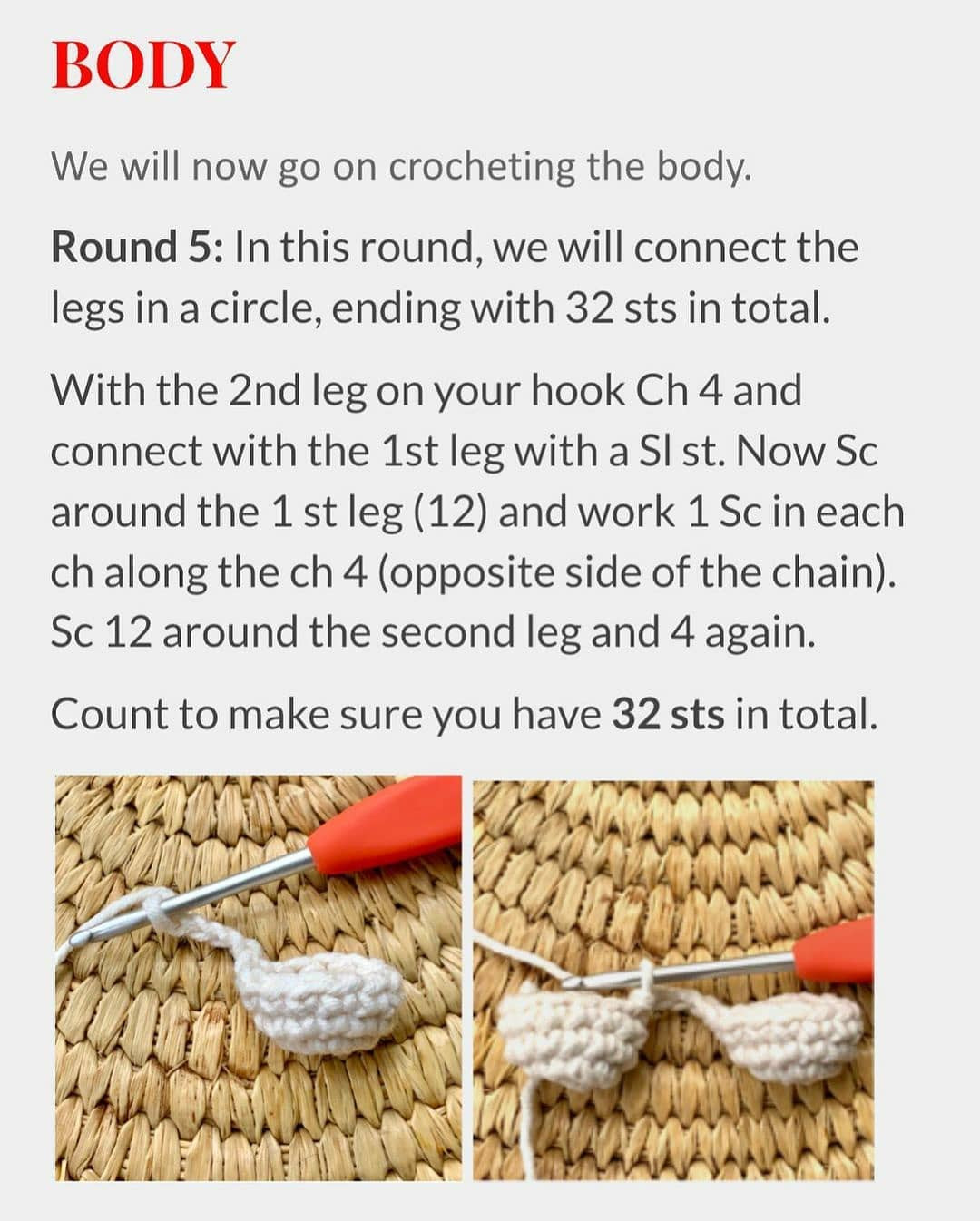 Free Crochet Pattern for Cute Christmas Santa Amigurumi Doll with Red Hat and Gifts