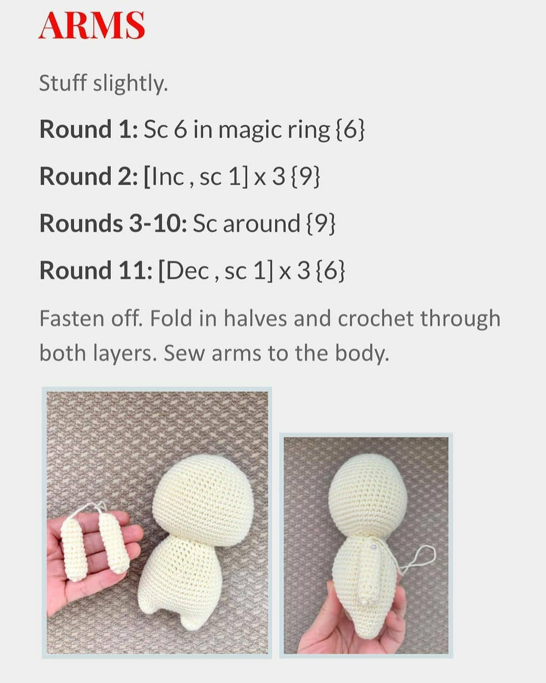 Free Crochet Pattern for Cute Christmas Santa Amigurumi Doll with Red Hat and Gifts