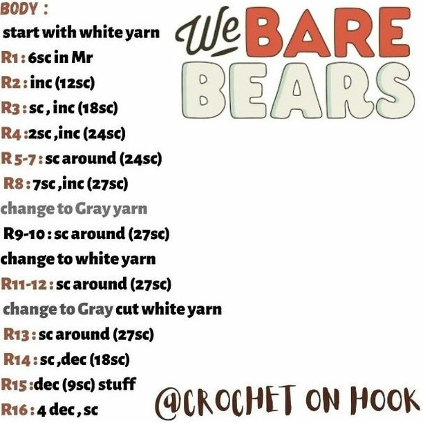 Free Crochet Pattern for Cute Mini Bears: Grizzly, Panda, and Ice Bear Amigurumi Keychains