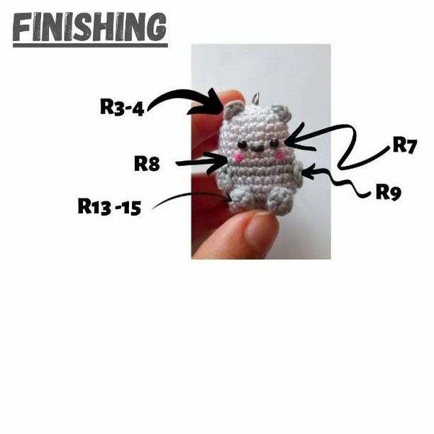 Free Crochet Pattern for Cute Mini Bears: Grizzly, Panda, and Ice Bear Amigurumi Keychains